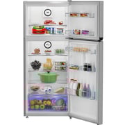 Beko No-Frost Refrigerator, 367 Liters, Inverter, Brushed Silver - RDNE420K02DXISEG