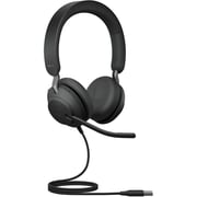 Jabra HSC131 Evolve2 40 Wired Over Ear Headset Black