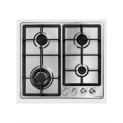 Kenwood Built In Gas Hob, 4 Burners, 60 cm, Stainless Steel - HOB60.000SS