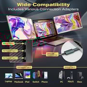 V2COM A0-S6 FHD Rotation Laptop Screen Extender 15.6inch