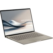 Asus Zenbook 14 (2025) Laptop - Snapdragon X Elite-X1E-78 100 / 14inch WUXGA / 1TB SSD / 32GB RAM / Qualcomm Adreno Graphics / Windows 11 Home / English & Arabic Keyboard / Zabriskie Beige / Middle East Version - [UX3407RA-QD906W]