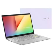 Asus VivoBook S14 S433FL-EB081T Laptop - Core i7 1.8GHz 8GB 512GB 2GB Win10 14inch FHD Dreamy White English/Arabic Keyboard