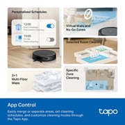 TPLink Tapo RV20 Max Plus Robot Vacuum Cleaner & Mop Black