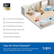 TPLink Tapo RV20 Max Plus Robot Vacuum Cleaner & Mop Black