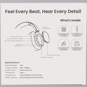Levelo LVLVMAHPBK Wireless On Ear Headset Black