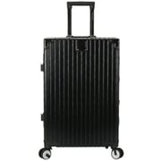 Viptour 3 Pcs Hard Side Luggage Trolley Set Black