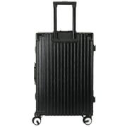Viptour 3 Pcs Hard Side Luggage Trolley Set Black