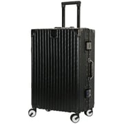 Viptour 3 Pcs Hard Side Luggage Trolley Set Black