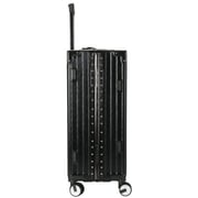 Viptour 3 Pcs Hard Side Luggage Trolley Set Black
