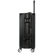 Viptour 3 Pcs Hard Side Luggage Trolley Set Black