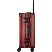 Viptour 3 Pcs PC Hard Side Luggage Trolley Set Wine