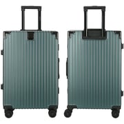 Viptour 3 Pcs PC Hard Side Luggage Trolley Set Green