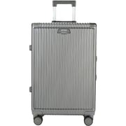 Viptour 3 Pcs Hard Side Luggage Trolley Dark Grey
