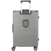 Viptour 3 Pcs Hard Side Luggage Trolley Dark Grey