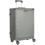 Viptour 3 Pcs Hard Side Luggage Trolley Dark Grey