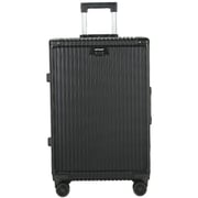 Viptour 3 Pcs Hard Side Luggage Trolley Black