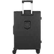 Viptour 3 Pcs Hard Side Luggage Trolley Black