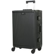 Viptour 3 Pcs Hard Side Luggage Trolley Black