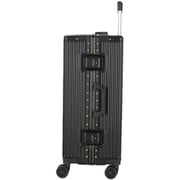 Viptour 3 Pcs Hard Side Luggage Trolley Black