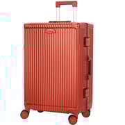 Viptour 3 Pcs PC Hard Side Luggage Trolley Set With Cup Holder Wine
