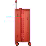 Viptour 3 Pcs PC Hard Side Luggage Trolley Set With Cup Holder Wine
