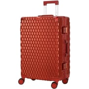 Viptour 3 Pcs Hard Side Luggage Trolley Set Wine