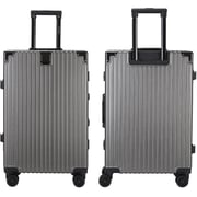 Viptour 3 Pcs PC Hard Side Luggage Trolley Set Grey