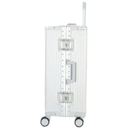 Viptour 3 Pcs Hard Side Luggage Trolley Silver