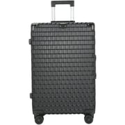 Viptour 3 Pcs Hard Side Luggage Trolley Set Black