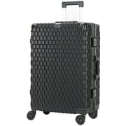 Viptour 3 Pcs Hard Side Luggage Trolley Set Black