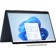 HP Envy x360 2-in-1 Convertible (2025) Laptop - 1st Series / Intel Core Ultra 7-155U / 14inch FHD / 1TB SSD / 16GB RAM / Shared Intel Graphics / Windows 11 Home / English & Arabic Keyboard / Atmospheric Blue / Middle East Version - [14-FC0006NX]