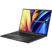 Asus Vivobook 16 (2025) Laptop - 13th Gen / Intel Core i9-13900H / 16inch WUXGA / 512GB SSD / 16GB RAM / Shared Intel Iris Xe Graphics / Windows 11 Home / English & Arabic Keyboard / Black / Middle East Version - [X1605VA-MB595W]
