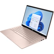 HP Pavilion x360 2-in-1 Convertible (2025) Laptop - 13th Gen / Intel Core i5-1335U / 14inch FHD / 512GB SSD / 8GB RAM / Shared Intel Iris Xe Graphics / Windows 11 Home / English & Arabic Keyboard / Rose Gold / Middle East Version - [14-EK1008NX]