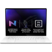 أسوس روج زيفيروس G16 إصدار (2025) مع Copilot، معالج AMD رايزن AI 9-HX 370، شاشة 16 بوصة WQXGA، (1 تيرابايت، 32 جيجابايت)، كرت شاشة نيفيديا جيفورس RTX 4070 سعة 8 جيجابايت، نظام ويندوز 11 هوم، لوحة مفاتيح انكليزية وعربية، لون ابيض - إصدار الشرق الأوسط