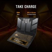 Asus TUF Gaming (2025) Laptop - 13th Gen / Intel Core i7-13620H / 15.6inch FHD / 1TB SSD / 16GB RAM / 8GB NVIDIA GeForce RTX 4060 Graphics / Windows 11 Home / English & Arabic Keyboard / Gray / Middle East Version - [FX507VV-LP171W]