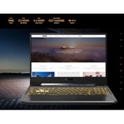 Asus TUF A15 Gaming (2025) Laptop - AMD Ryzen 5 7535HS / 15.6inch FHD / 512GB SSD / 8GB RAM / 4GB NVIDIA GeForce RTX 3050 Graphics / Windows 11 Home / English & Arabic Keyboard / Graphite Black / Middle East Version - [FA506NC-HN130W]