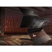 Asus TUF A15 Gaming (2025) Laptop - AMD Ryzen 5 7535HS / 15.6inch FHD / 512GB SSD / 8GB RAM / 4GB NVIDIA GeForce RTX 3050 Graphics / Windows 11 Home / English & Arabic Keyboard / Graphite Black / Middle East Version - [FA506NC-HN130W]