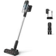 Philips 3000 Series Cordless Vacuum Cleaner, PowerCyclone 8, LED Nozzle, 60min Runtime – XC3031/61 – Black/Silver