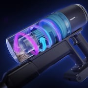 Philips 3000 Series Cordless Vacuum Cleaner, PowerCyclone 8, LED Nozzle, 60min Runtime – XC3031/61 – Black/Silver