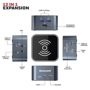Honeywell 12 Port USB-C Hub Black