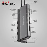Honeywell 14 Port USB-C Hub Grey