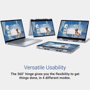 Dell Inspiron 2-in-1 Convertible (2024) Laptop - 1st Series / Intel Core 5-120U / 14inch FHD+ / 512GB SSD / 8GB RAM / Shared Intel Graphics / Windows 11 Home / English Keyboard / Ice Blue / International Version - [I7440-5311BLU-PUS]