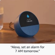 Amazon Echo Spot Smart Alarm Clock With Alexa Ocean Blue