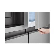 LG Side by Side Refrigerator, 643 Liter, Smart Inverter Silver, GC-J257BLJW