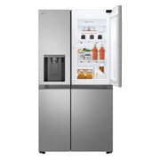 LG Side by Side Refrigerator, 643 Liter, Smart Inverter Silver, GC-J257BLJW