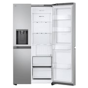 LG Side by Side Refrigerator, 643 Liter, Smart Inverter Silver, GC-J257BLJW