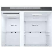 LG Side by Side Refrigerator, 643 Liter, Smart Inverter Silver, GC-J257BLJW