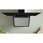 Bosch Series 4 Built In wall-mounted cooker Hood, 90 cm, Black - DWK96PJ60T