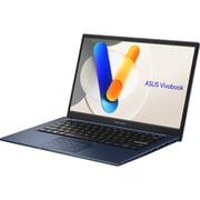 Asus Vivobook 14 (2025) Laptop - 13th Gen / Intel Core i5-1334U / 14inch FHD / 512GB SSD / 8GB RAM / Shared Intel UHD Graphics / Windows 11 Home / English & Arabic Keyboard / Quiet Blue / Middle East Version - [X1404VA-NK884W]