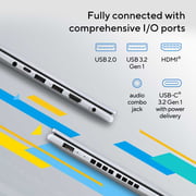 Asus Vivobook 15 (2025) Copilot+PC - 13th Gen / Intel Core i9-13900H / 15.6inch FHD / 1TB SSD / 16GB RAM / Shared Intel Iris Xe Graphics / Windows 11 Home / English & Arabic Keyboard / Indie Black / Middle East Version - [X1505VA-L1696W]